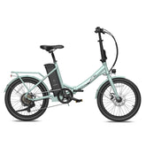 FAFREES F20 Lasting Electric Bike - 250W Motor 36V18.2Ah Battery 120KM PAS Mode Range Mechanical Brakes - Green